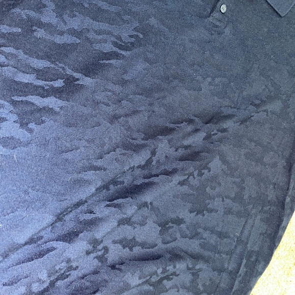 Zara Men’s Navy Blue Jacquard Polo Shirt - Picture 4 of 4